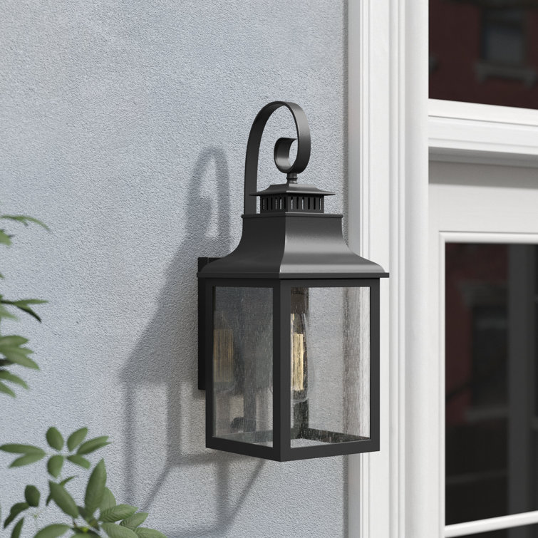 Dusk to dawn outdoor shop sconce